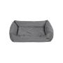 Dog bed with edge 100 x 70 x 28 cm, black