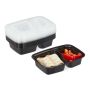 Pietų dėžučių rinkinys Relaxdays 10028692.0, 10 vnt., 2 skyriai, 22 × 5 × 15,5 cm