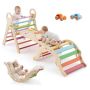 Pikler climbing set VEVOR ZYS001, 9 in 1, 195 × 59.8 × 74.5 cm