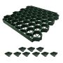Plastikinės žvyro grotelės Relaxdays, 10 vnt, 4 × 50 × 50 cm
