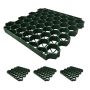 Plastikinės žvyro grotelės Relaxdays, 4 vnt., 1 m², 4 × 50 × 50 cm