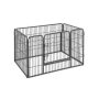 Animal playpen 122 x 70 x 80 cm, black