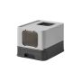 Cat litter box 54.3x42.5x37.8cm., dark gray/gray color