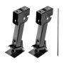 Trailer stabilizer jacks VEVOR MR1001B, 2 pcs, Black/silver, 34.5 × 15 × 19 cm