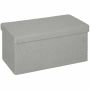 Hallway bench, 84 l storage box, Grey, 76 × 38 × 38 cm