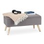Prieškambario suoliukas Relaxdays, su sandėliavimo skyriumi, 79,5 × 39,5 × 39,5 cm