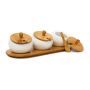 Prieskonių indelių rinkinys Relaxdays JIAO, 3 vnt, 30,5 × 8,5 × 12 cm