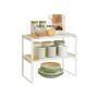 Prieskonių lentynėlės SONGMICS HOME KCS051N01, 2 vnt, Smėlio/balta