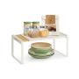 Prieskonių lentynėlės SONGMICS HOME KCS052W01, 2 vnt, Smėlio/balta