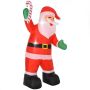 Inflatable Christmas decoration, 2 LED lights, Multicolored, 125 × 95 × 243 cm