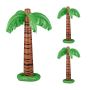 Pripučiamos palmės dekoracijos Relaxdays 10047556.0, 3 vnt, 80 × 62 cm