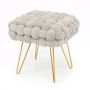 Pouf DOTTY, beige, 38 × 42 × 38 cm