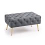 Pouf MADRID, gray, 80 × 42 × 41 cm