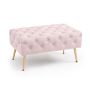 Pouf MADRID, pink, 80 × 42 × 41 cm