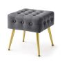 Pouf QUADRA, gray, 40 × 40 × 42 cm