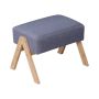 Pufas Relaxdays 10052370_111, Pilka, 40 × 30 × 28 cm