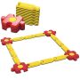 Balance beam set, 16 segments, 166.5 × 166.5 × 7 cm