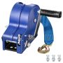 Ручная лебёдка VEVOR HW2500A, 1588 кг, лента 6,1 м, 310 × 270 × 200 мм