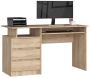 Письменный стол CLP, 3 ящика, коричневый, 135 × 77 × 60 см