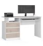 Письменный стол CLP AKORD Furniture Factory, 3 ящика, бело-бежевый, 135 × 77 × 60 см