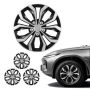 Wheel cover set VEVOR T-R15-10, 4 pcs., 10 spokes, Silver/black, Ø 415 × 70 mm