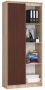Shelf NORE CLP R80, oak/dark brown