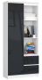 Shelf NORE CLP R80, white/black