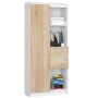 Shelf NORE CLP R80, white/oak