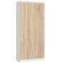 Shelf NORE CLP R80, white/oak