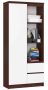 Shelf NORE CLP R80, dark brown/white