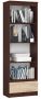 Shelf NORE R60 CLP, dark brown/oak