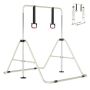Reguliuojamo aukščio gimnastikos skersinis vaikams, 93-132 cm, metalinis rėmas, smėlio spalvos