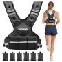 Жилет с регулируемым весом VEVOR JS-VEST006-2, 6 грузовых пакетов, 455 × 390 × 100 мм