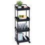 Rolling trolley VEVOR, 4-stage, Black, 38 × 9 × 32 cm