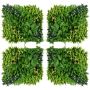 Set of 12 artificial hedges Outsunny 50x50x7cm., green