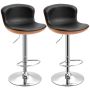 Set of 2 bar stools Homcom 46x50x106cm., various colors