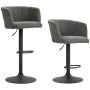 Set of 2 bar stools Homcom 59x53x110cm., black/dark gray