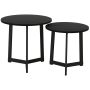 Set of 2 coffee tables Homcom, black