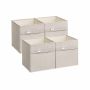 Set of 4 boxes 30x30x30cm., beige