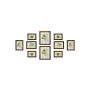 Picture frame set, 10 pcs, brown