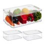 Šaldytuvo organizatoriai Relaxdays 10047923.0, 3 vnt, 21 × 10,5 × 33 cm