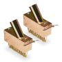 Samanų šepečių rinkinys Relaxdays, 2 vnt, 12 × 14 × 3,5 cm