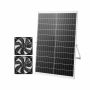 Solar fan VEVOR 30W-XC12025X12Z, 2 fans, 58.5 × 7.3 × 42.5 cm