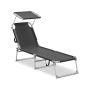 Saulės gultas SONGMICS GCB194BZ02, 189 × 53 × 28,5 cm