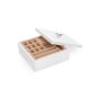 Jewelry box, 2 levels, white