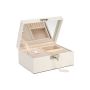Jewelry box with mirror JBC232WT, white