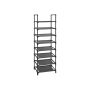 Shoe rack 46 x 28 x 145 cm., black