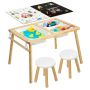 Сенсорный стол VEVOR G16SKU3, с 2 табуретами, 81,5 × 50,5 × 60 см