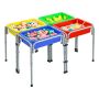 Сенсорный игровой стол VEVOR EJS002, 4 места, 2 контейнера, Бежевый, 109 × 78,5 × 50,8–66 см