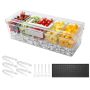 Serving box VEVOR JC-2912, 5 compartments, 40 × 15 × 12.5 cm